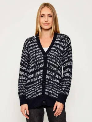 Joop! Jeans Kardigan Kamala | Loose fit | z dodatkiem wełny