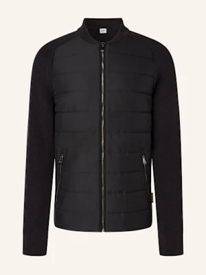 Joop! Jeans Kardigan Nelior Z Mieszanki Materiałów schwarz