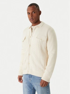 JOOP! Jeans Kardigan Walto 30047659 Écru Modern Fit Kremowy