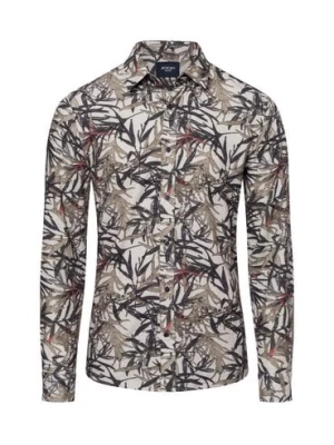 Joop Jeans Koszula męska - Hanson Mężczyźni Regular Fit Bawełna zielony wzorzysty,