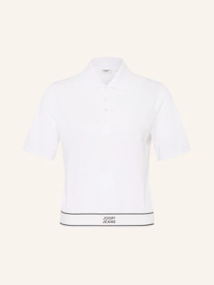 Joop! Jeans Koszulka Polo Z Pikowanym Wzorem Talena weiss