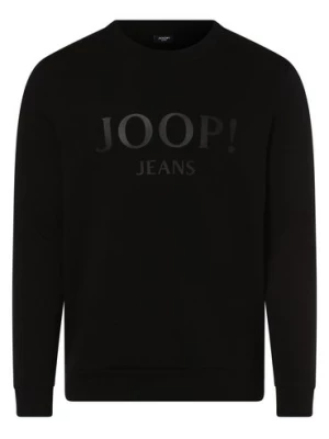 Joop Jeans Męska bluza nierozpinana Mężczyźni Bawełna czarny nadruk,