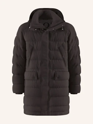 Joop! Jeans Płaszcz Pikowany Larry Z Odpinanym Kapturem schwarz