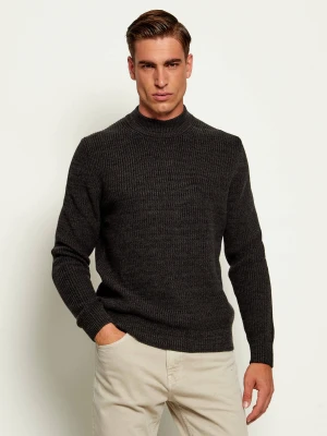 Joop! Jeans Półgolf Orlissor | Regular Fit | z dodatkiem wełny czarny