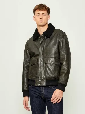 Joop! Jeans Skórzana kurtka Falko | Regular Fit | shearling