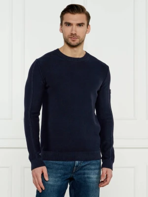 Joop! Jeans Sweter JJK-09Oweno | Regular Fit granatowy