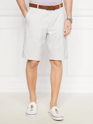 Joop! Jeans Szorty chino Ruby | Regular Fit | z dodatkiem lnu szary