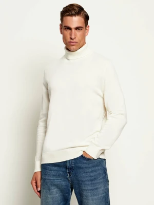 Joop! Jeans Wełniany golf Lemrigo | Regular Fit kremowy