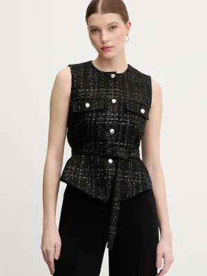 Joop! kamizelka kolor czarny jednorzędowa 30100168