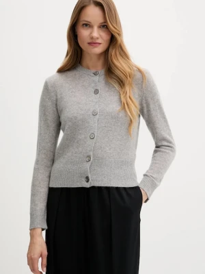 Joop! kardigan kaszmirowy damski kolor szary lekki 30044783