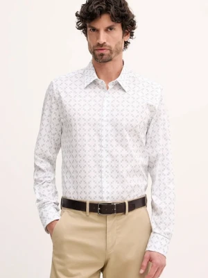 Joop! koszula bawełniana męska kolor biały slim 30101516