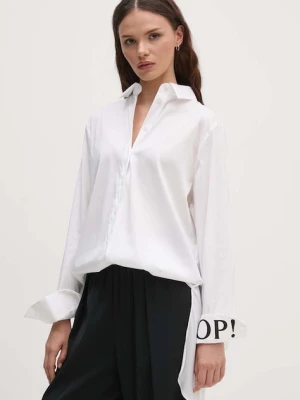 Joop! koszula damska kolor biały regular z kołnierzykiem klasycznym 3004076210017290