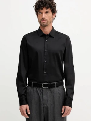 Joop! koszula męska kolor czarny slim z kołnierzykiem klasycznym 30044608