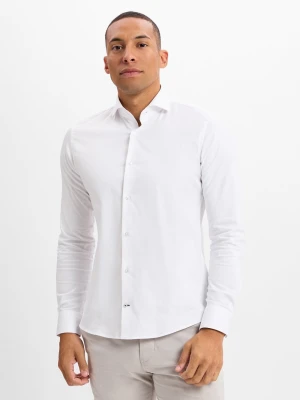 JOOP! Koszula - Pares Mężczyźni Slim Fit Bawełna biały