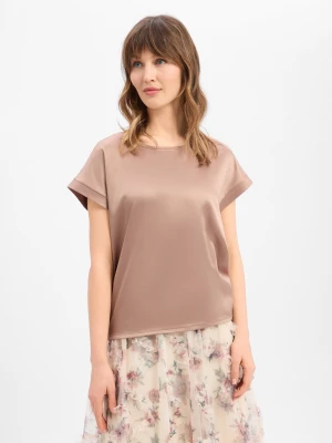 JOOP! Koszulka damska - Taila Kobiety wiskoza brązowy,