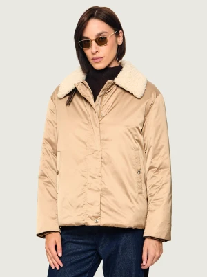 Joop! Kurtka Orietta | Loose fit | shearling beżowy