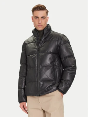 JOOP! Kurtka skórzana 17 Loman 80000852 Czarny Regular Fit