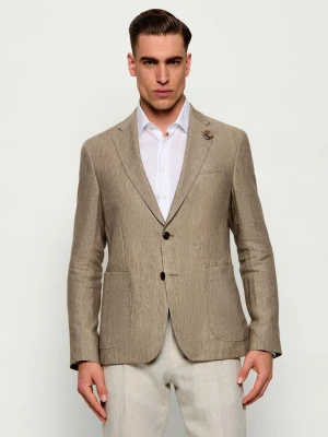 Joop! Lniana marynarka Hoverest | Slim Fit