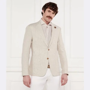 Joop! Lniana marynarka Hoverest12 | Slim Fit