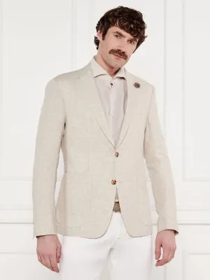 Joop! Lniana marynarka Hoverest12 | Slim Fit