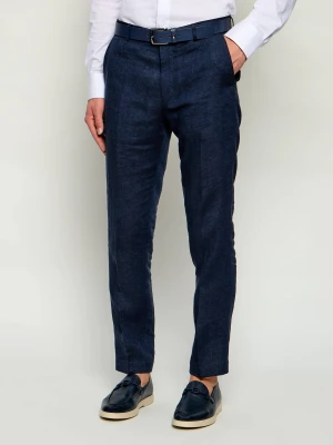 Joop! Lniane spodnie chino Hank | Slim Fit