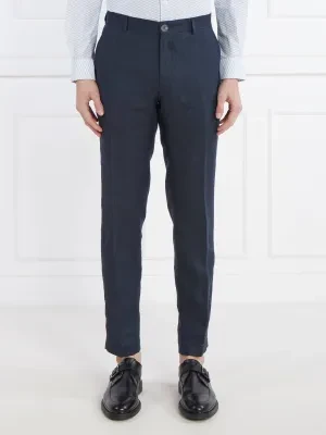 Joop! Lniane spodnie chino JT-18Hank | Slim Fit