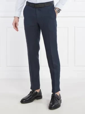 Joop! Lniane spodnie chino JT-18Hank | Slim Fit