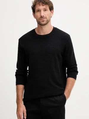 Joop! longsleeve bawełniany kolor czarny gładki 30046999