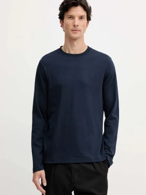 Joop! longsleeve bawełniany kolor granatowy gładki 30047431