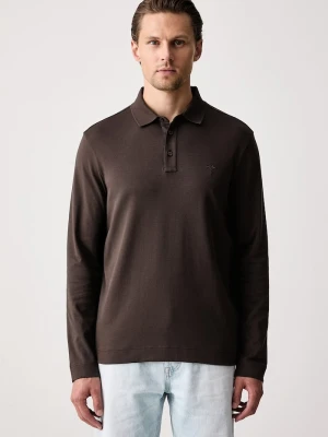 Joop! longsleeve męski bawełniany brązowy