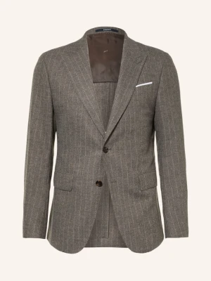 Joop! Marynarka Garniturowa Hatchgon Slim Fit grau 250 Dark Beige 250