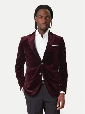 JOOP! Marynarka Horace 30048716 Bordowy Slim Fit