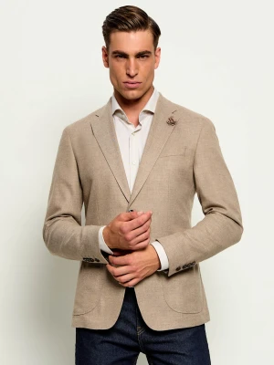 Joop! Marynarka Hoverest | Slim Fit | z dodatkiem wełny beżowy