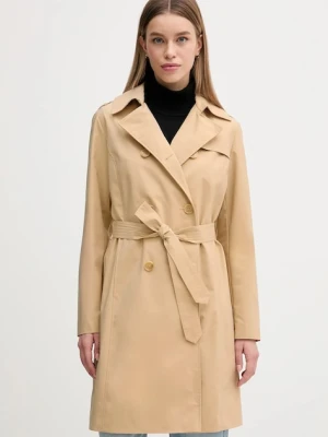Joop! płaszcz damski kolor beżowy przejściowy dwurzędowy 30044769 10017375