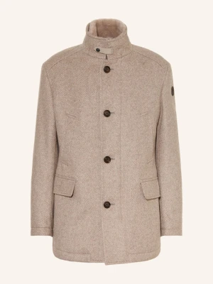 Joop! Płaszcz Wełniany Gary Z Sztucznym Futrem I Odpinanym Wykończeniem beige