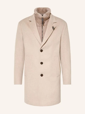 Joop! Płaszcz Wełniany Morris Z Odpinanym Kołnierzem beige