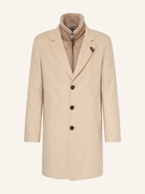 Joop! Płaszcz Wełniany Morris Z Odpinanym Kołnierzem beige