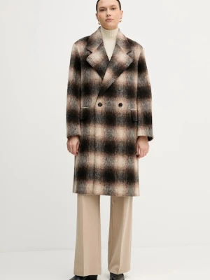 Joop! płaszcz z dodatkiem wełny kolor brązowy 30047890