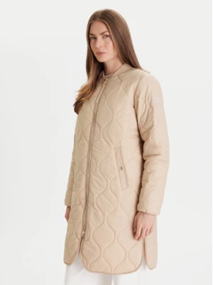 JOOP! Płaszcz zimowy Carla 10018874 30047609 Beżowy Regular Fit