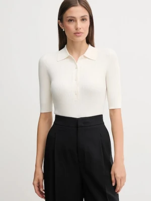 Joop! polo damski kolor beżowy 30047483