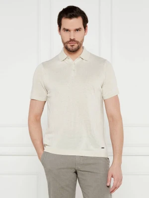 Joop! Polo Maliosor | Modern fit | z dodatkiem lnu beżowy