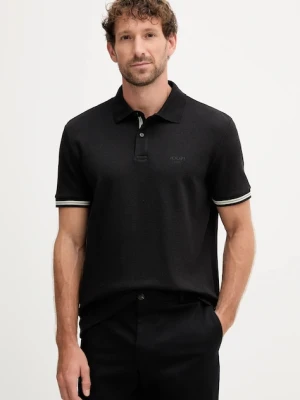 Joop! polo męski kolor czarny gładki 30046012
