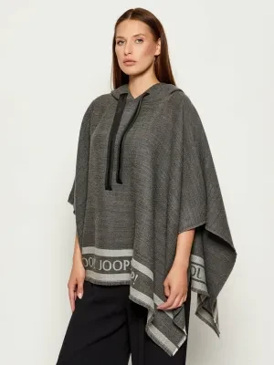 Joop! Ponczo | Regular Fit | z dodatkiem wełny