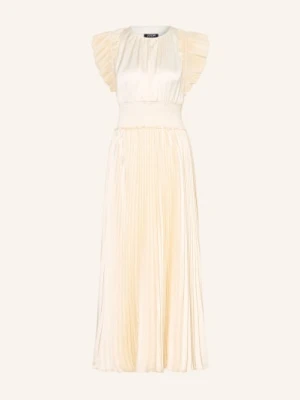 Joop! Satyna Sukienka Dilia Z Plisami weiss