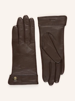 Joop! Skórzane Rękawiczki braun