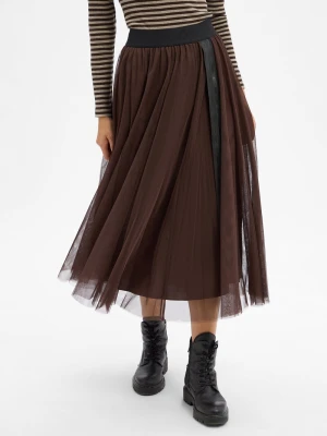 JOOP! Spódnica damska - Fridi Kobiety Dzianina brązowy jednolity,