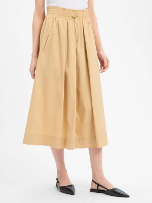 JOOP! Spódnica damska - Saviana Kobiety Bawełna beżowy jednolity,