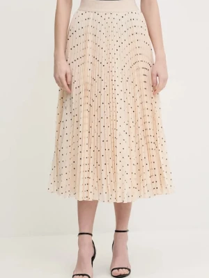 Joop! spódnica kolor beżowy maxi rozkloszowana 30100095