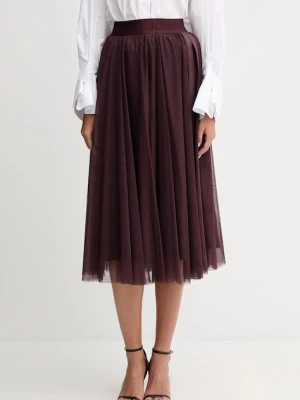 Joop! spódnica kolor bordowy midi rozkloszowana 30046657