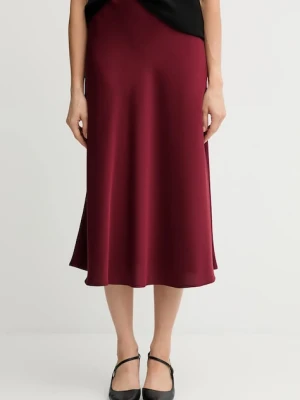 Joop! spódnica kolor bordowy midi rozkloszowana 30048660